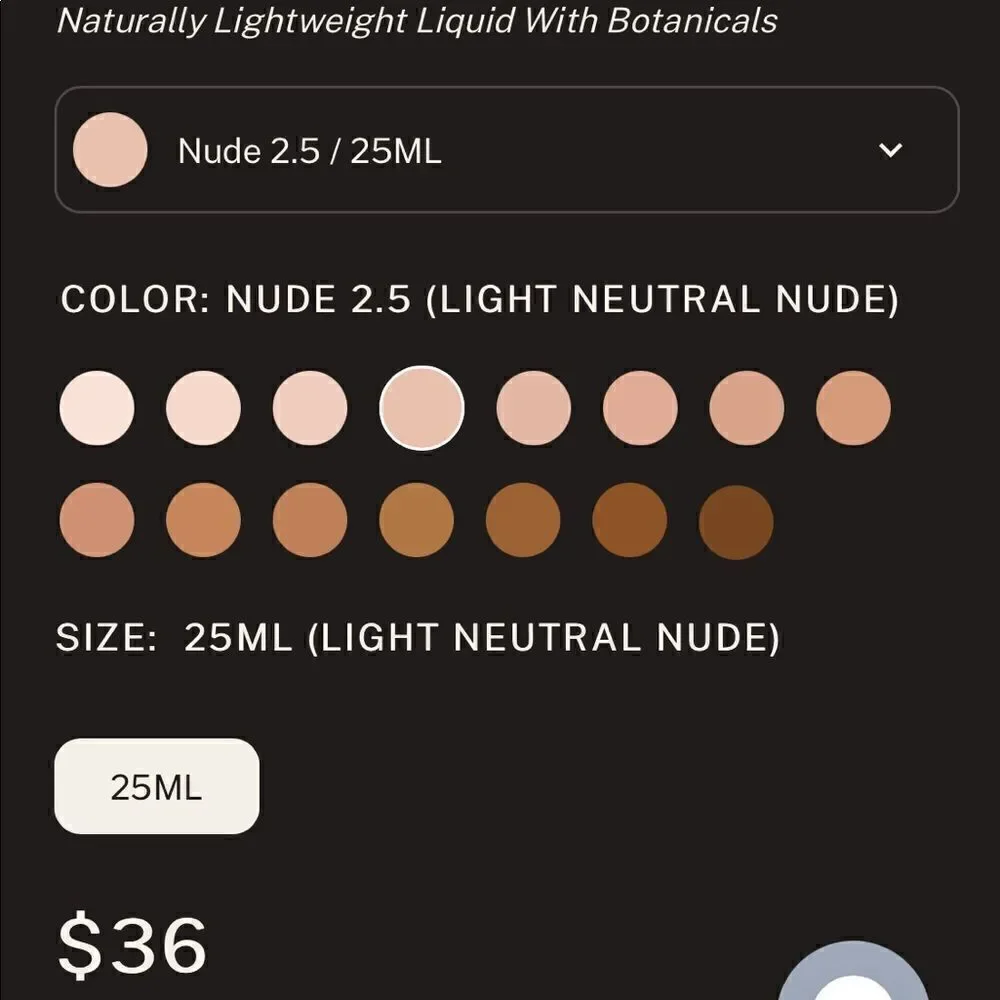 Nudestix TINTED COVER FOUNDATION color 2.5 nude new never used Ipsy bag